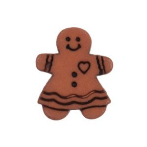 Gingerbread woman buttons