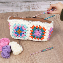 Load image into Gallery viewer, Trimits Granny Square Bag with Zip Crochet Kit
