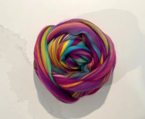 Hawaiian Dream Merino Roving Wool Top Fibre, 100g