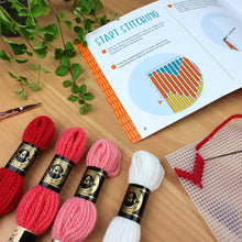 Load image into Gallery viewer, Hearts Bargello Tapestry Wall Hanging Kit by Oh Sew Bootiful
