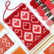Load image into Gallery viewer, Hearts Bargello Tapestry Wall Hanging Kit by Oh Sew Bootiful
