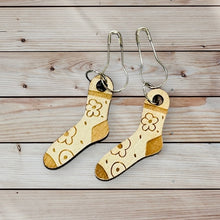 Load image into Gallery viewer, Pair of Socks Wooden Stitch Markers
