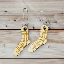 Load image into Gallery viewer, Pair of Socks Wooden Stitch Markers
