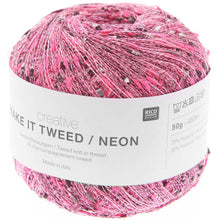 Load image into Gallery viewer, Rico Make It Tweed Neon Pink
