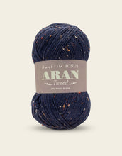 Load image into Gallery viewer, Hayfield Bonus Tweed with Wool Aran Navy Tweed 636
