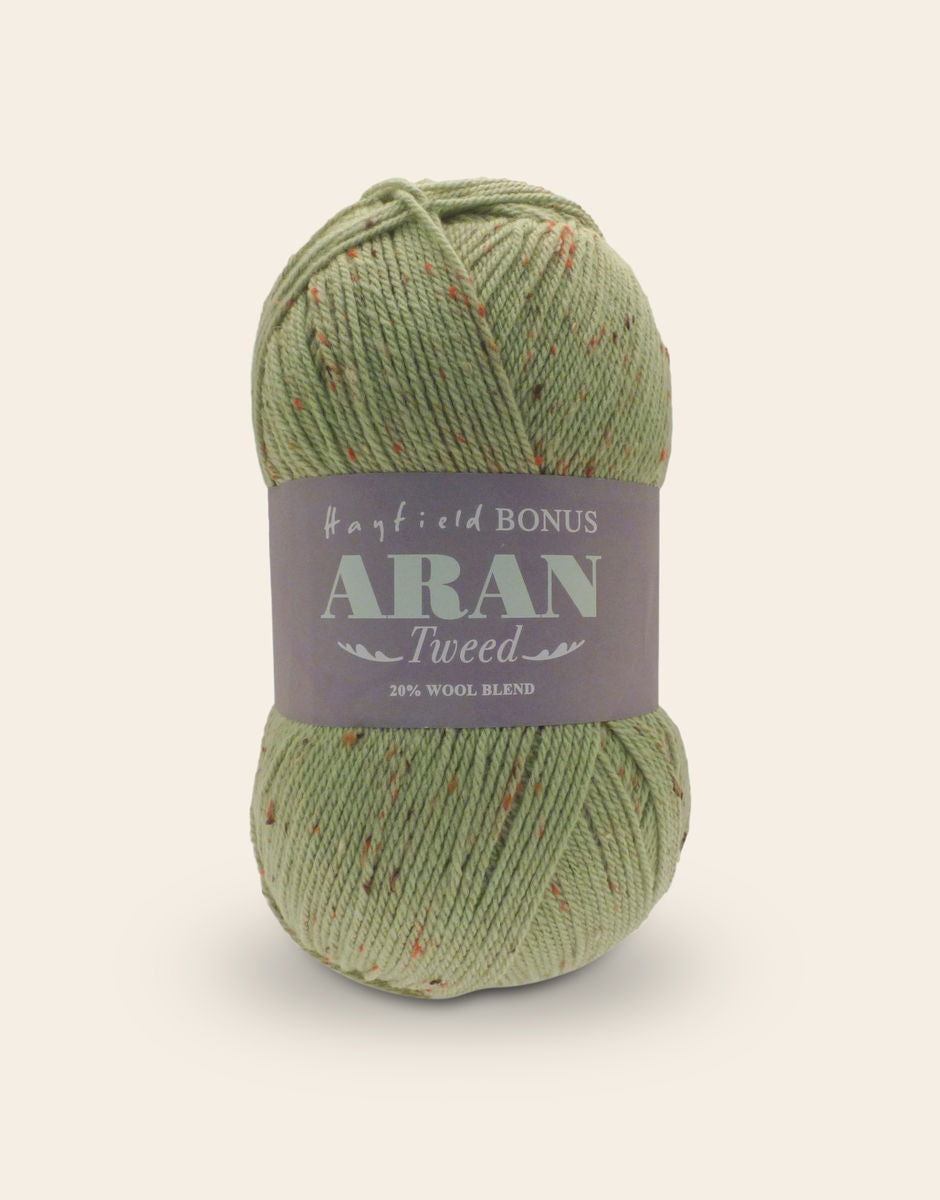 Hayfield Bonus Tweed with Wool Aran Pale Sage 664