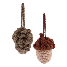 Load image into Gallery viewer, Pinecone and Acorn Amigurumi Crochet Kit Trimits TCRK021
