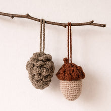 Load image into Gallery viewer, Pinecone and Acorn Amigurumi Crochet Kit Trimits TCRK021
