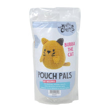 Load image into Gallery viewer, Knitty Critters Pouch Pals Crochet Kit - Bubba the Cat
