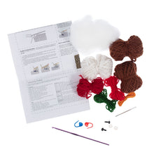Load image into Gallery viewer, Trimits Christmas Robin &amp; Pudding Amigurumi Crochet Kit
