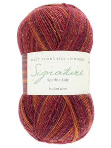 WYS West Yorkshire Spinners Signature 4ply - Sparkle Mulled Wine