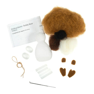 Needle Felting Kit, Teddy Bear