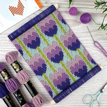 Load image into Gallery viewer, Floral Bargello Tulips Tapestry Wall Hanging Kit by Oh Sew Bootiful
