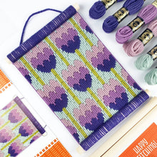 Load image into Gallery viewer, Floral Bargello Tulips Tapestry Wall Hanging Kit by Oh Sew Bootiful
