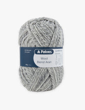 Load image into Gallery viewer, Patons Wool Blend Aran Grey 00088
