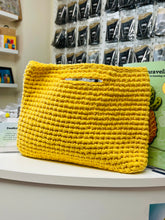 Load image into Gallery viewer, Handmade Crochet Bag - Sunny Yellow
