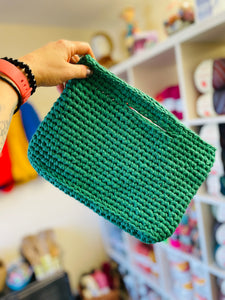 Handmade Crochet Bag - Dark Green