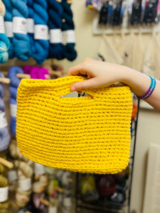 Handmade Crochet Bag - Sunny Yellow