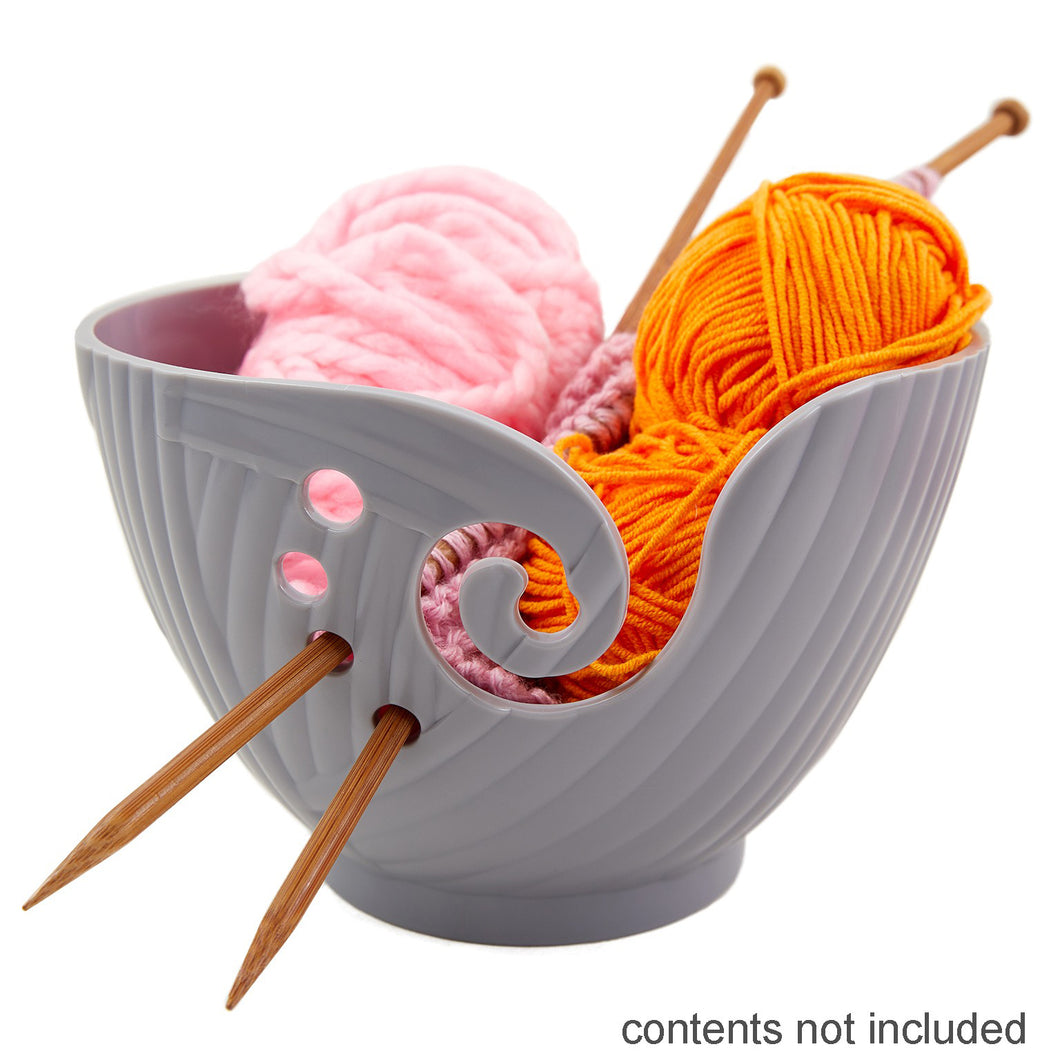 Hemline plastic knitting yarn bowl