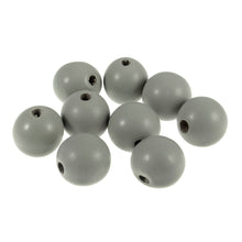 Load image into Gallery viewer, Wooden Craft Beads, 25mm, packs of 9, Grey
