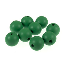 Load image into Gallery viewer, Wooden Craft Beads, 25mm, packs of 9, Green
