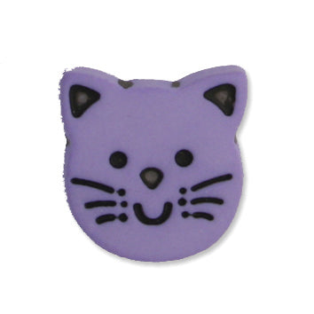 Lilac Kitten Buttons, 14mm