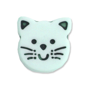 Blue Kitten Buttons, 14mm