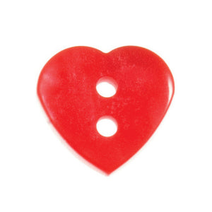 Red Heart Buttons, 15mm