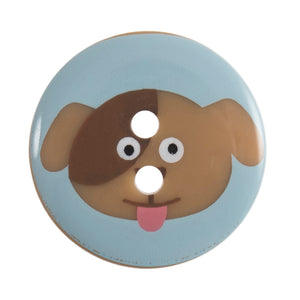 Blue Dog Buttons, 19mm
