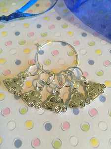 Set of 5 Cars Stitch Markers