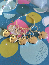 Load image into Gallery viewer, Set of 5 Apples Stitch Markers
