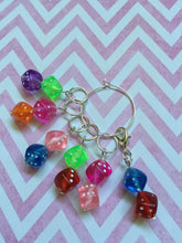 Load image into Gallery viewer, Set of 6 Dice Stitch Markers
