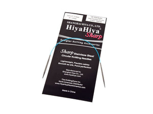 HiyaHiya Sharp Fixed Circular Knitting Needles, 9”/23cm, Sizes 2.25mm-3.5mm