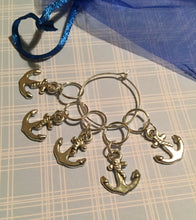 Load image into Gallery viewer, Set of 5 Anchors Stitch Markers
