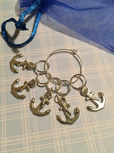 Load image into Gallery viewer, Set of 5 Anchors Stitch Markers
