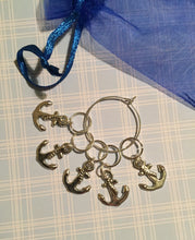 Load image into Gallery viewer, Set of 5 Anchors Stitch Markers
