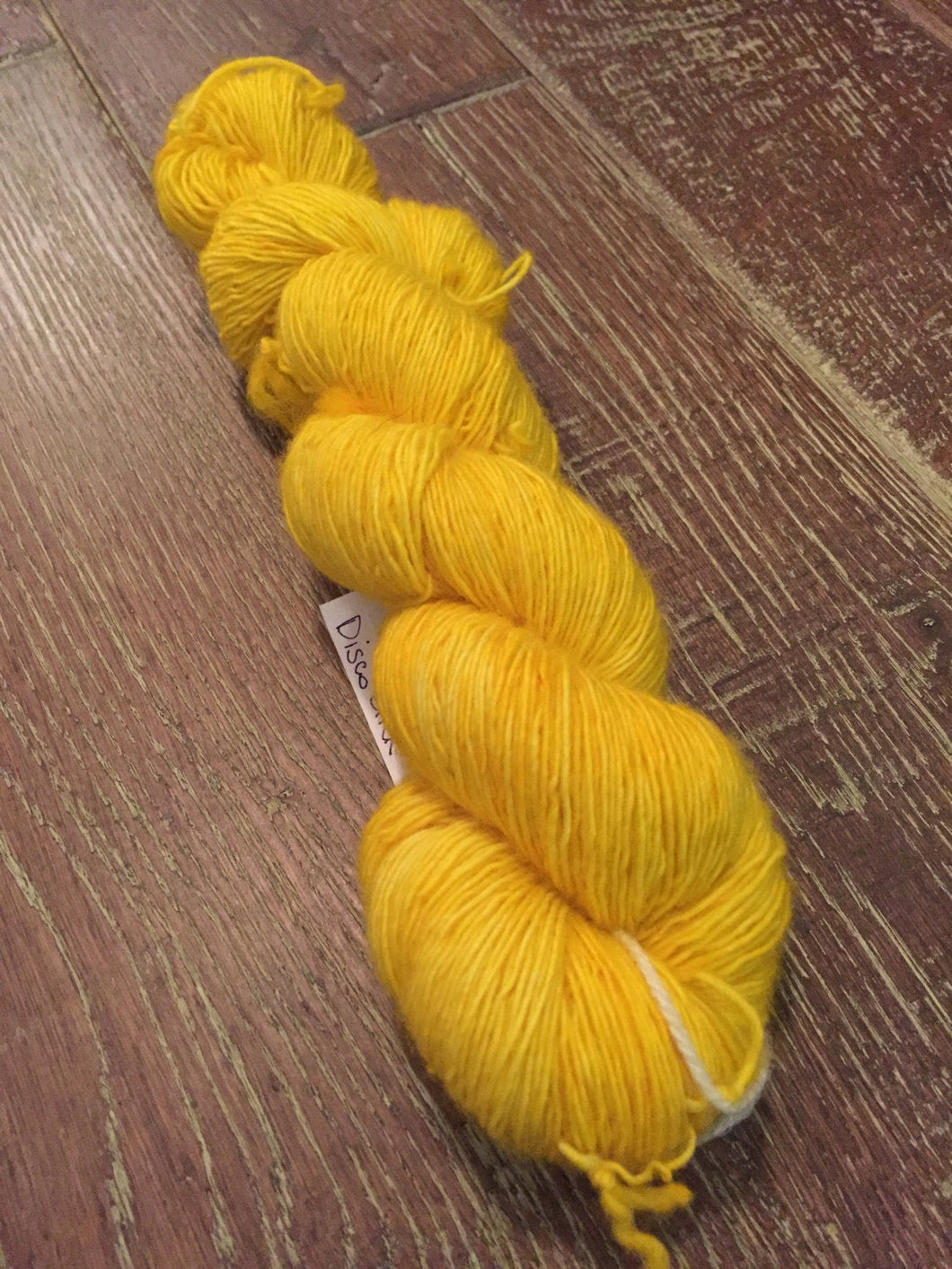 Superwash Merino Single Ply Fingering Yarn, 100g/3.5oz, Disco Stick