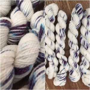 Silver Sparkle Sock Mini, 20g/0.7oz, Blueberry Burst