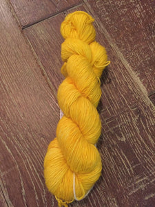 Superwash Merino Single Ply Fingering Yarn, 100g/3.5oz, Disco Stick
