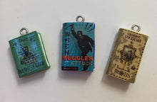 Load image into Gallery viewer, Miniature Book Charm Stitch Marker, Hogwarts inspired
