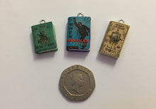 Load image into Gallery viewer, Miniature Book Charm Stitch Marker, Hogwarts inspired
