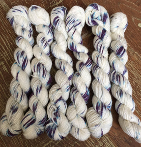 Silver Sparkle Sock Mini, 20g/0.7oz, Blueberry Burst