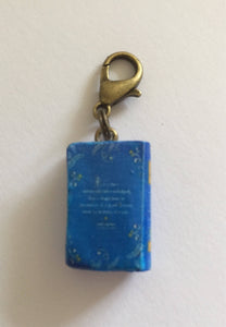 Miniature Book Charm Stitch Marker, Pride and Prejudice, Sense and Sensibility, Jane Austen inspired