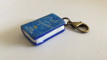 Load image into Gallery viewer, Miniature Book Charm Stitch Marker, Pride and Prejudice, Sense and Sensibility, Jane Austen inspired
