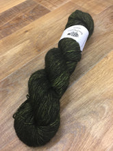 Load image into Gallery viewer, SEXY SINGLES - Superwash Merino Sparkle Single Ply Fingering Yarn, 100g/3.5oz, Ding Dong! The Witch Is Dead
