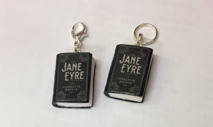 Miniature Book Charm Stitch Marker, Emily Bronte Inspired