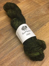 Load image into Gallery viewer, SEXY SINGLES - Superwash Merino Sparkle Single Ply Fingering Yarn, 100g/3.5oz, Ding Dong! The Witch Is Dead
