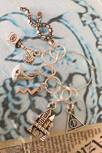 Set of 6 Wizarding Stitch Markers
