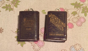 Miniature Book Charm Stitch Marker, Emily Bronte Inspired