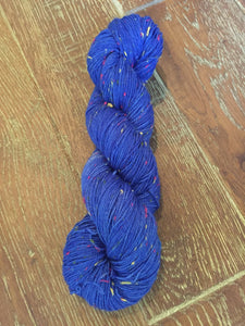 Superwash Merino Coloured Donegal Nep Sock Yarn, 100g/3.5oz, Electric Chapel